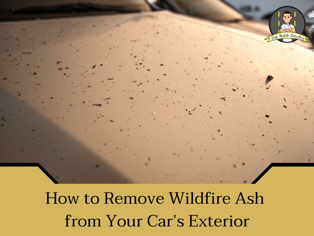 How to wash ash off car